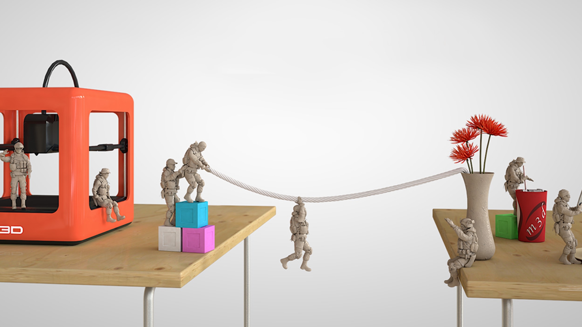 Der kleine 3D-Drucker nutzt seinen Platz optimal aus und kostet nur 299 Dollar. Der kleine 3D-Drucker nutzt seinen Platz optimal aus und kostet nur 299 Dollar.