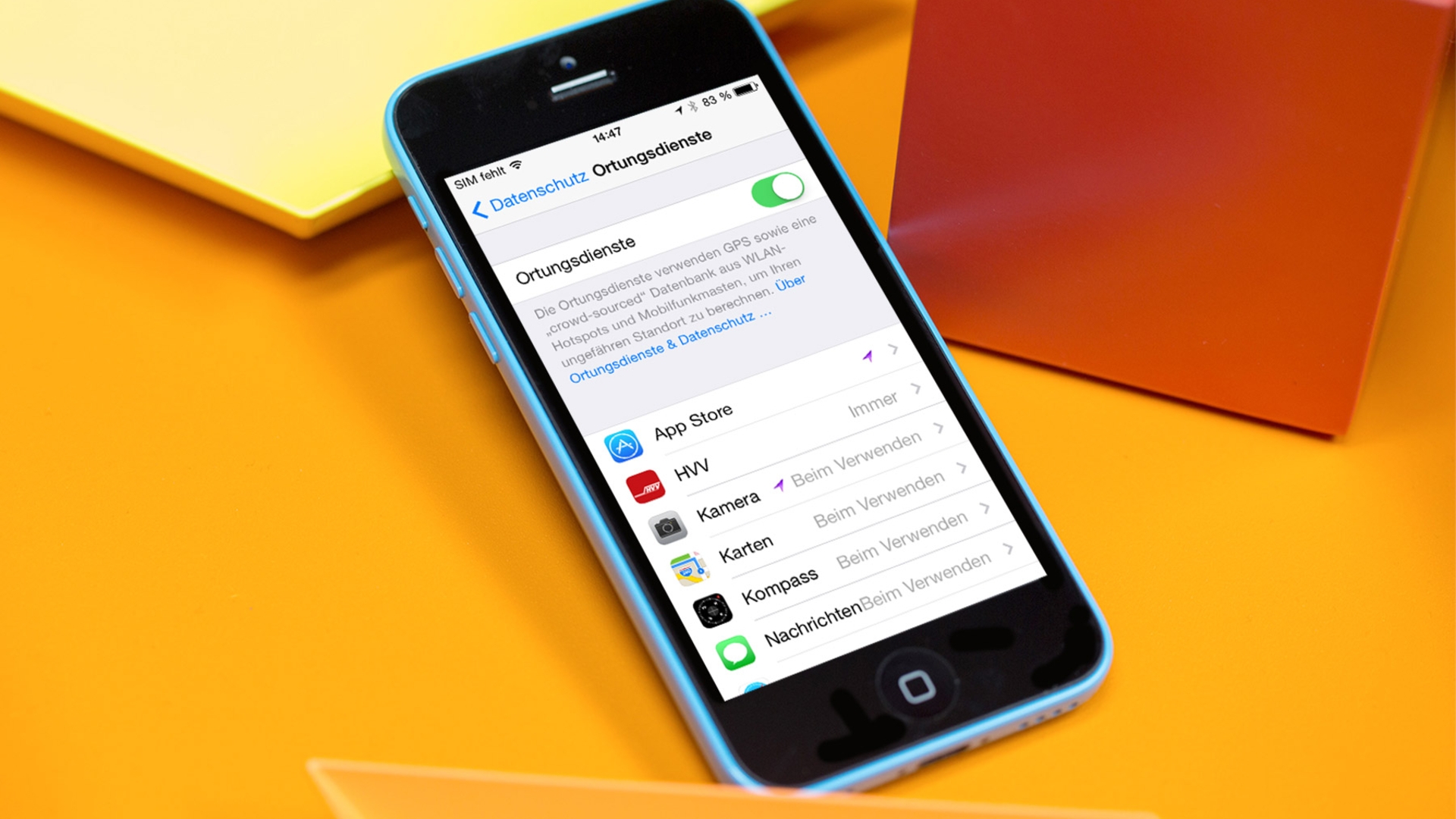 In iOS 8 bekommt Ihr etwas mehr Kontrolle über den Akkufresser Ortungsdienste