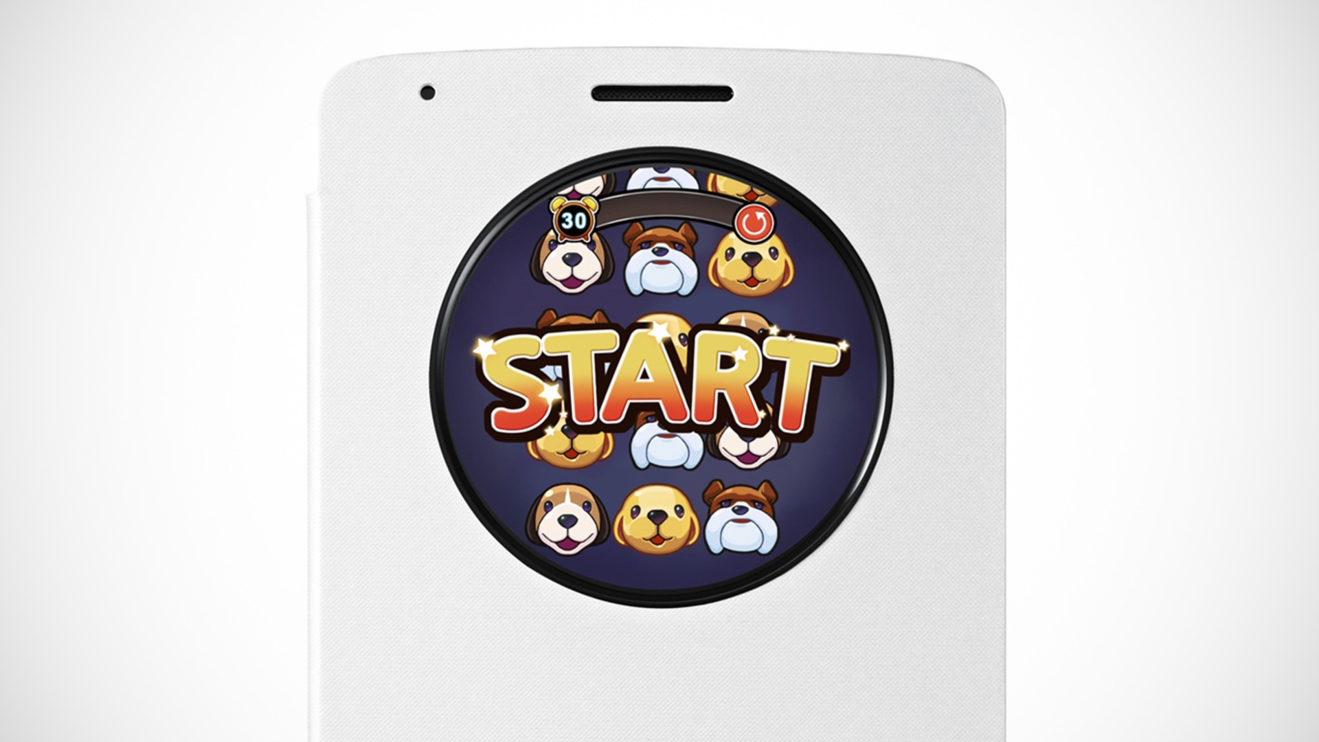 LG QuickCircle Case: Puppy Pop LG QuickCircle Case: Puppy Pop