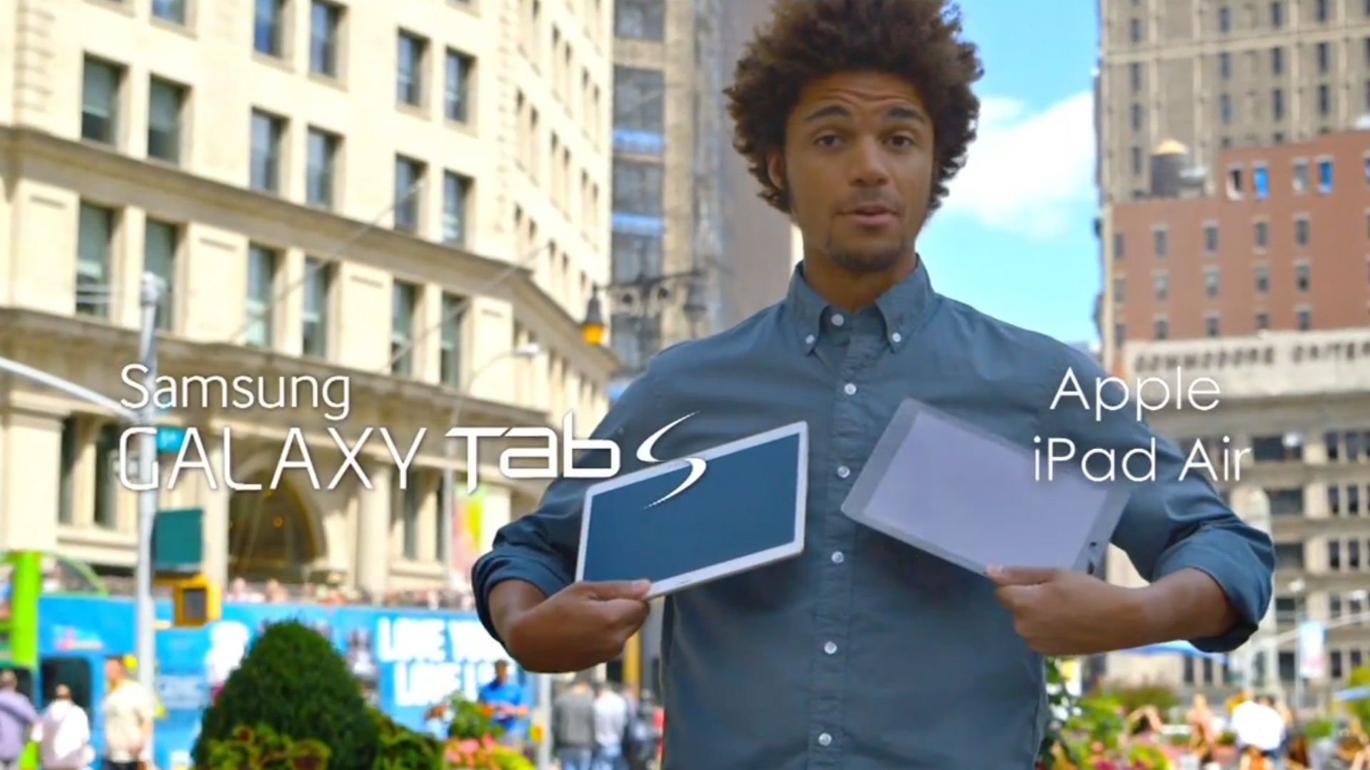 Samsung Galaxy Tab S vs. Apple iPad Air Samsung Galaxy Tab S vs. Apple iPad Air