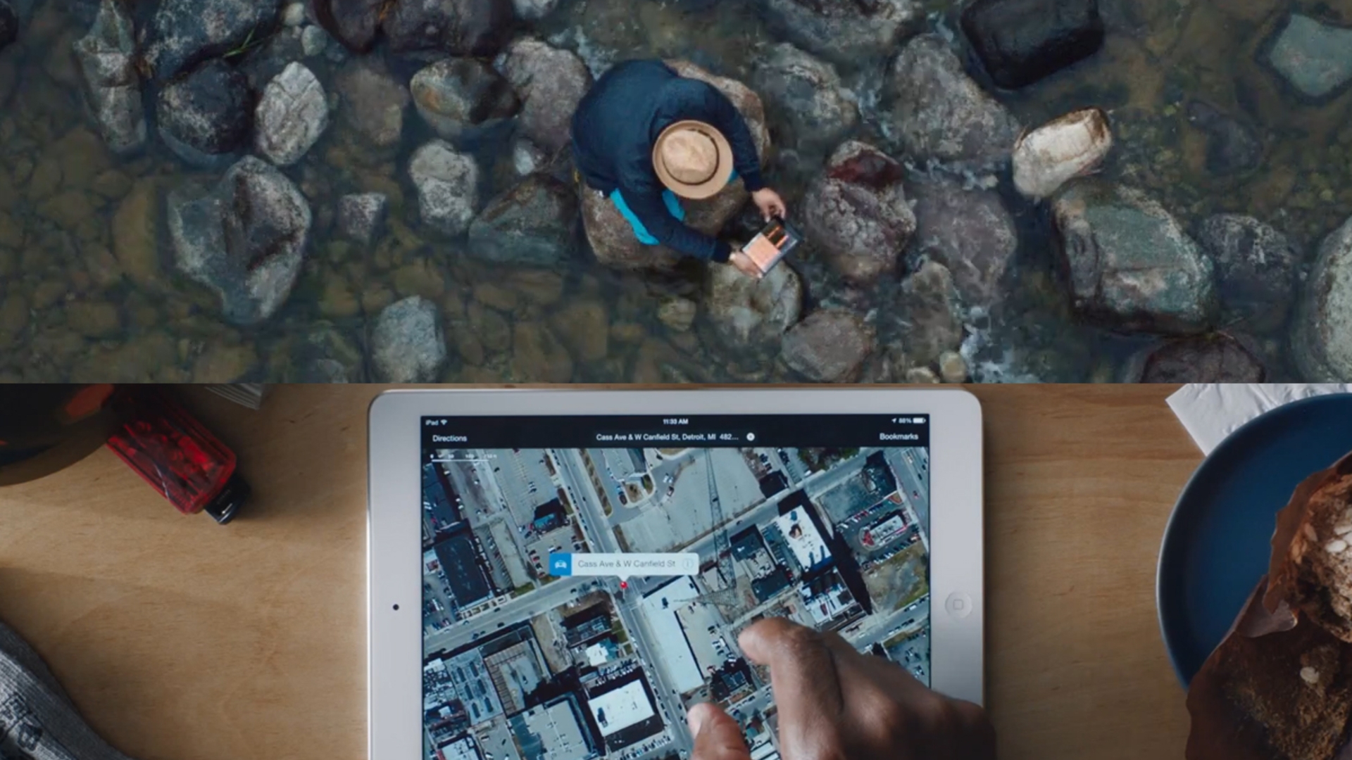 Die neuen Spots zeigen das iPad unter anderem als mobiles Aufnahmegerät und Routenplaner Die neuen Spots zeigen das iPad unter anderem als mobiles Aufnahmegerät und Routenplaner