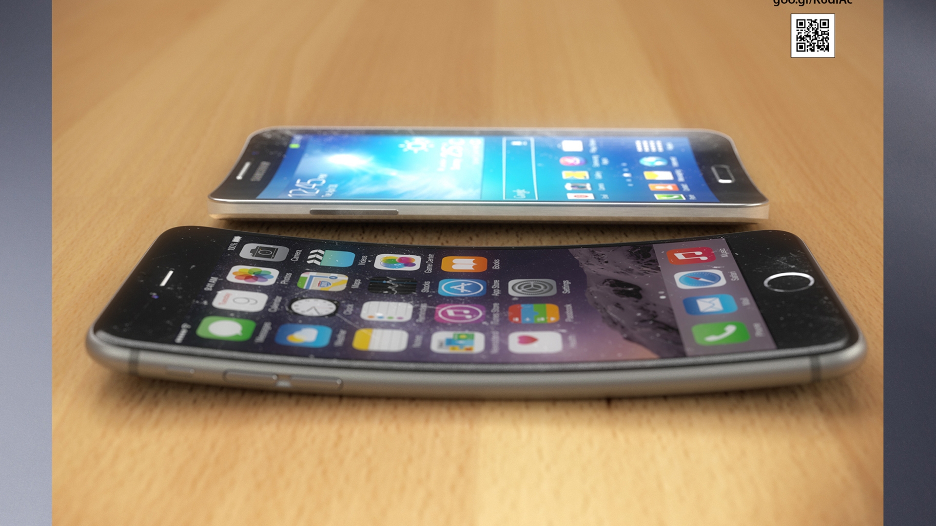 Curved iPhone 6 und Samsung Galaxy Round