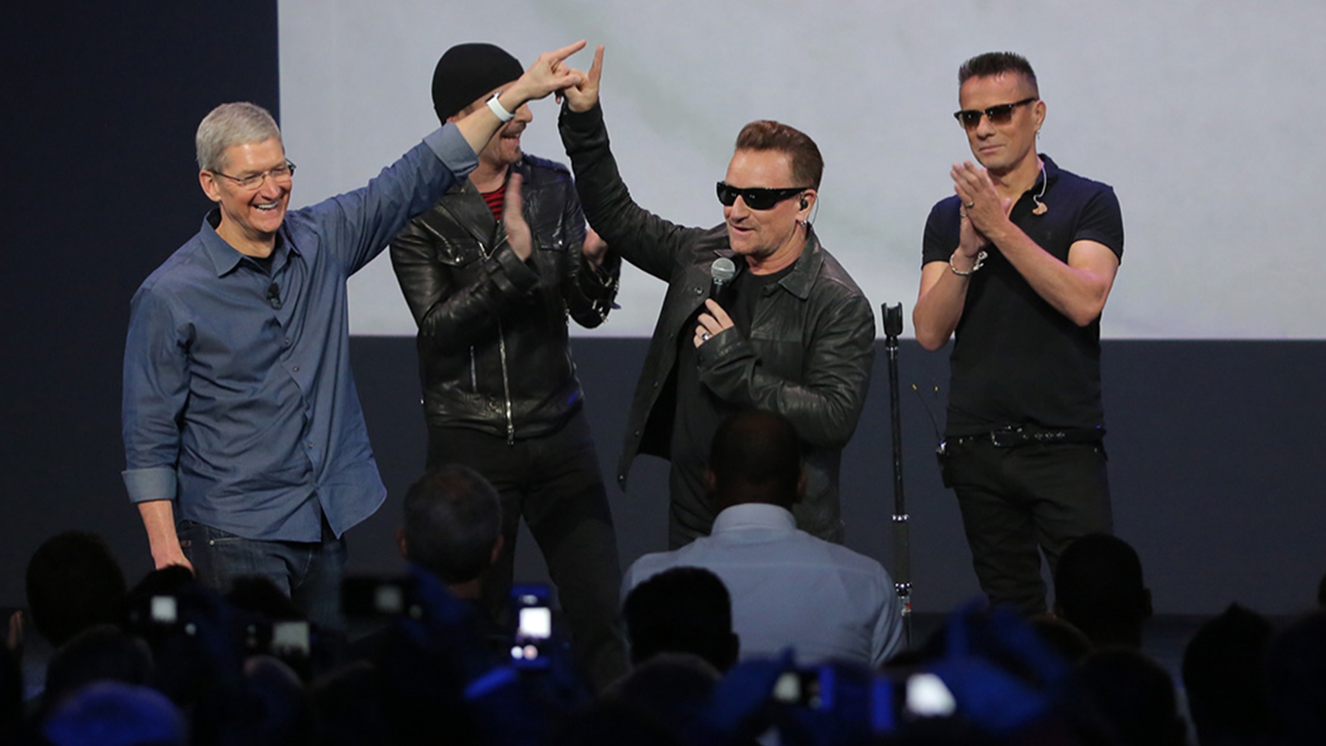 Apple Keynote, Tim Cook, U2 Apple Keynote, Tim Cook, U2