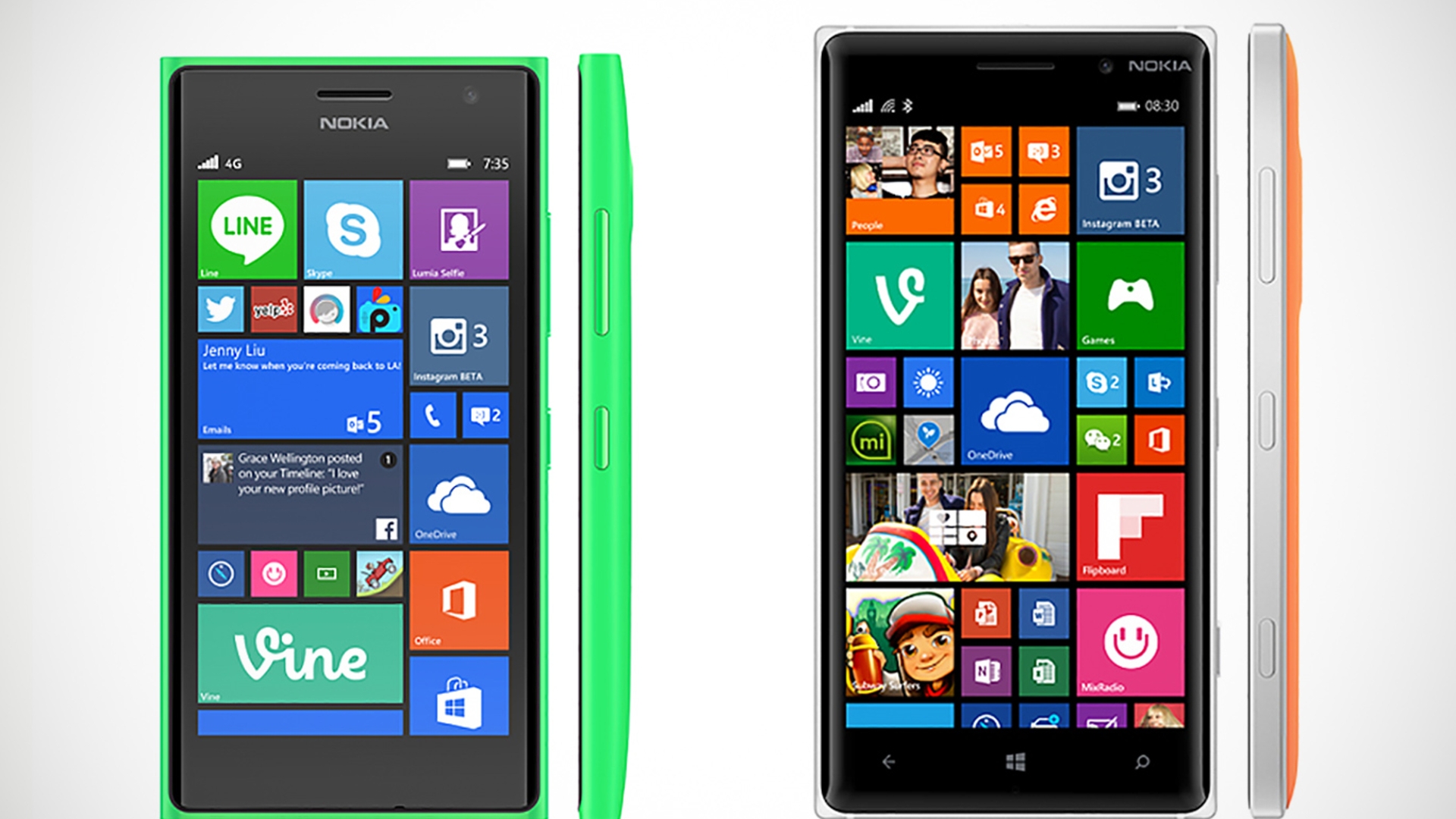 Lumia 730 und 735 sind baugleich, und auch das Lumia 830 folgt dem typischen Nokia-Design Lumia 730 und 735 sind baugleich, und auch das Lumia 830 folgt dem typischen Nokia-Design