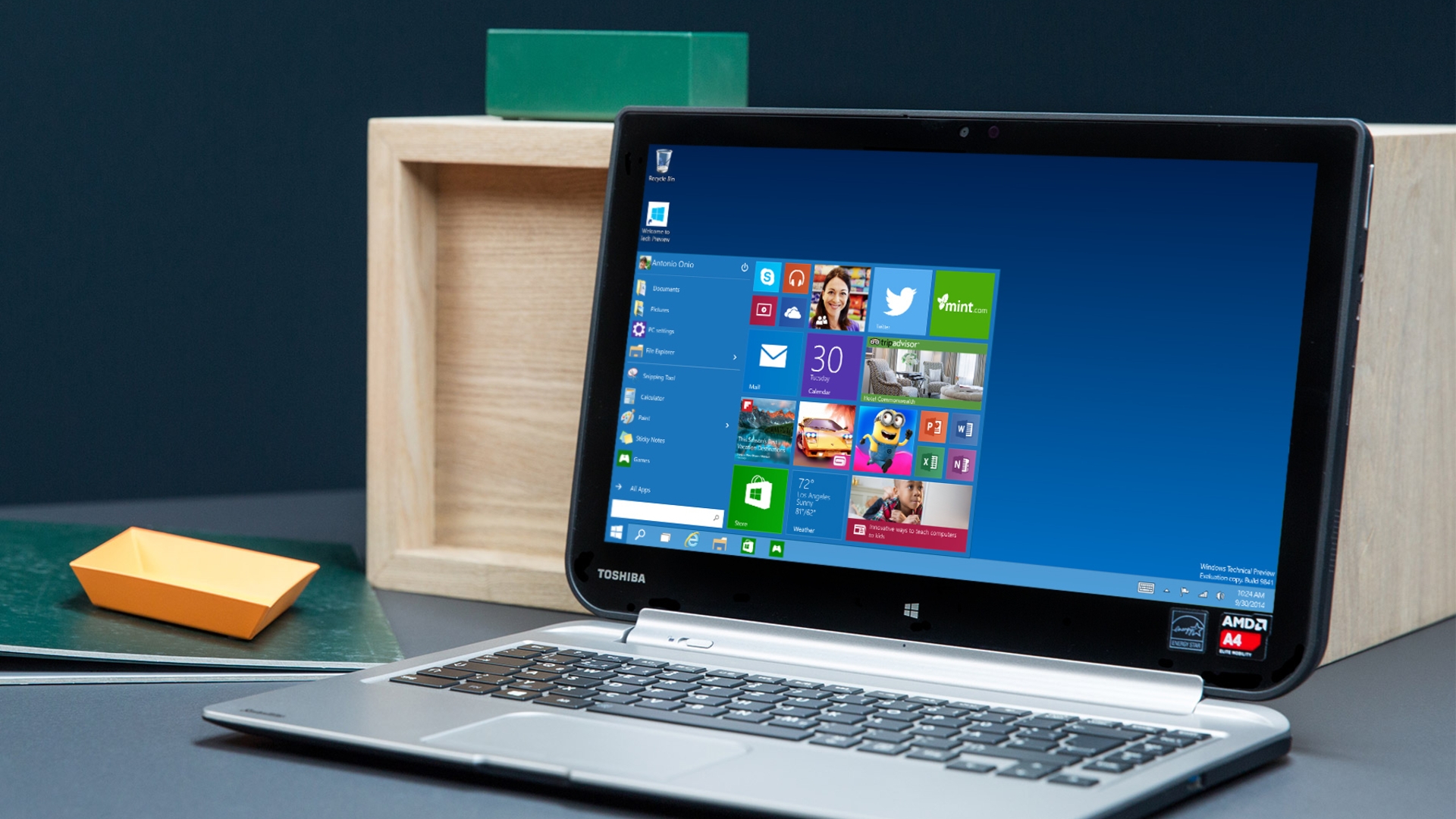 Windows 10: Das Startmenü ist zurück und hat die Live-Kacheln im Schlepptau.