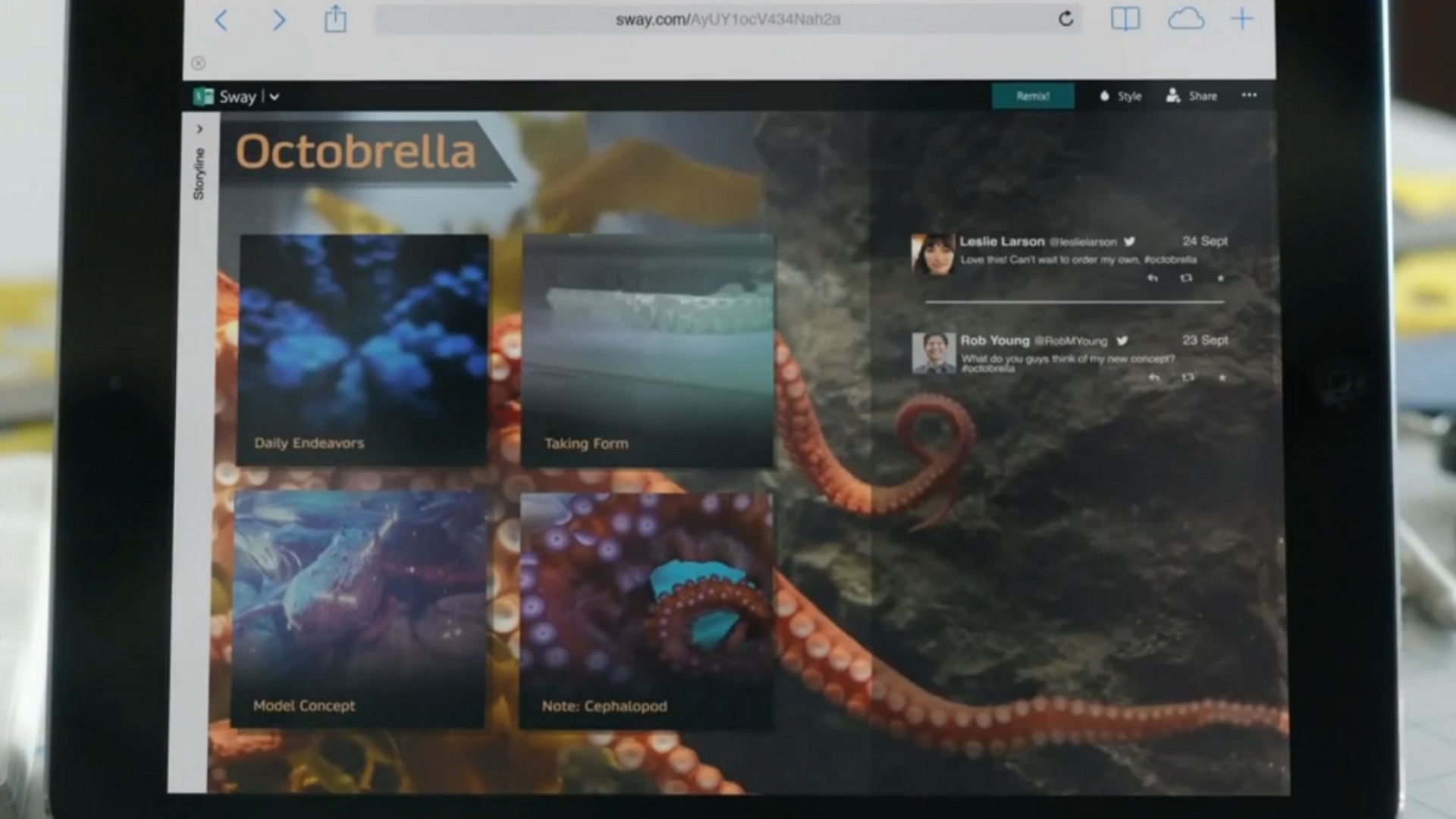 Microsoft Sway Microsoft Sway