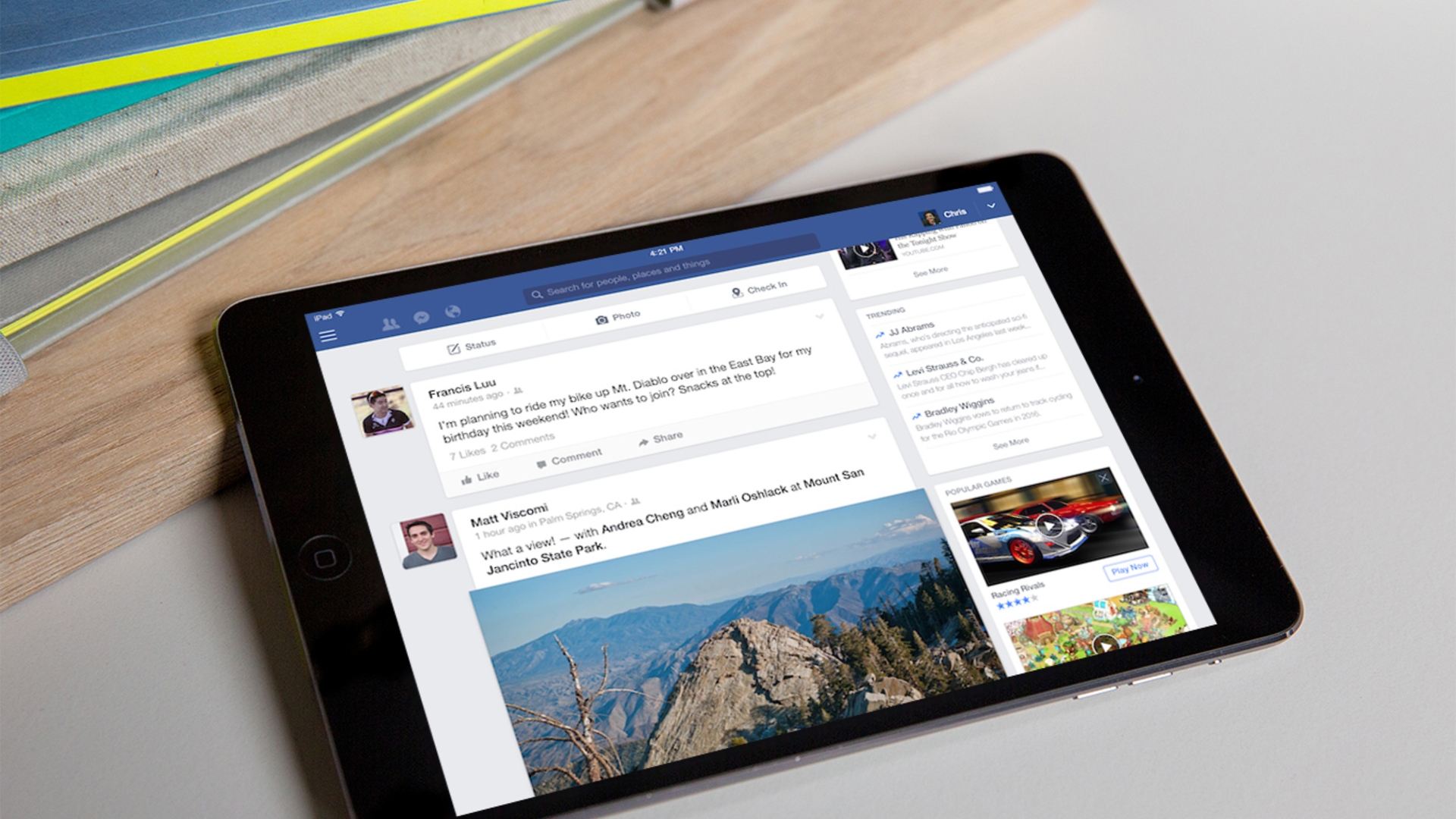 Facebook iPad