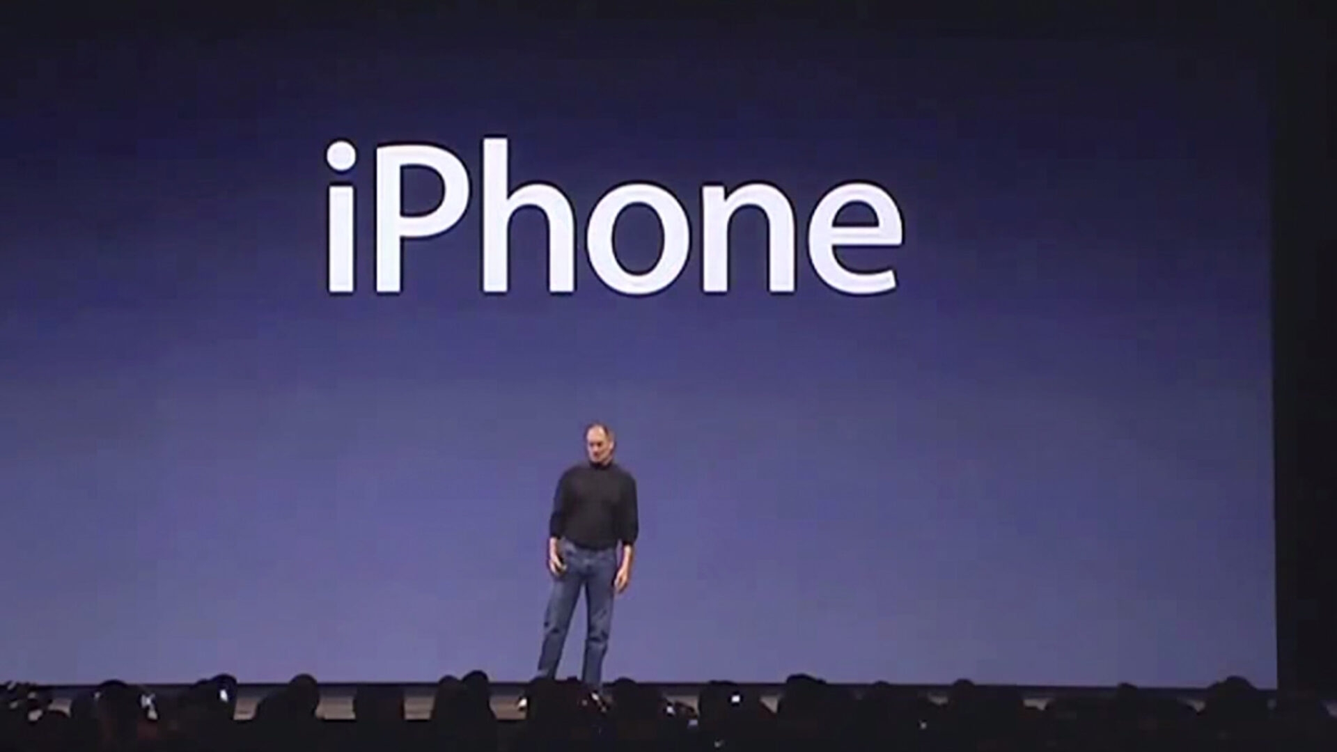 Nokia stand damals an der Spitze des Handymarktes. Als Steve Jobs das erste iPhone enthüllte (Bild), endete diese Ära innerhalb weniger Jahre. Erste Apple Keynote 2007
