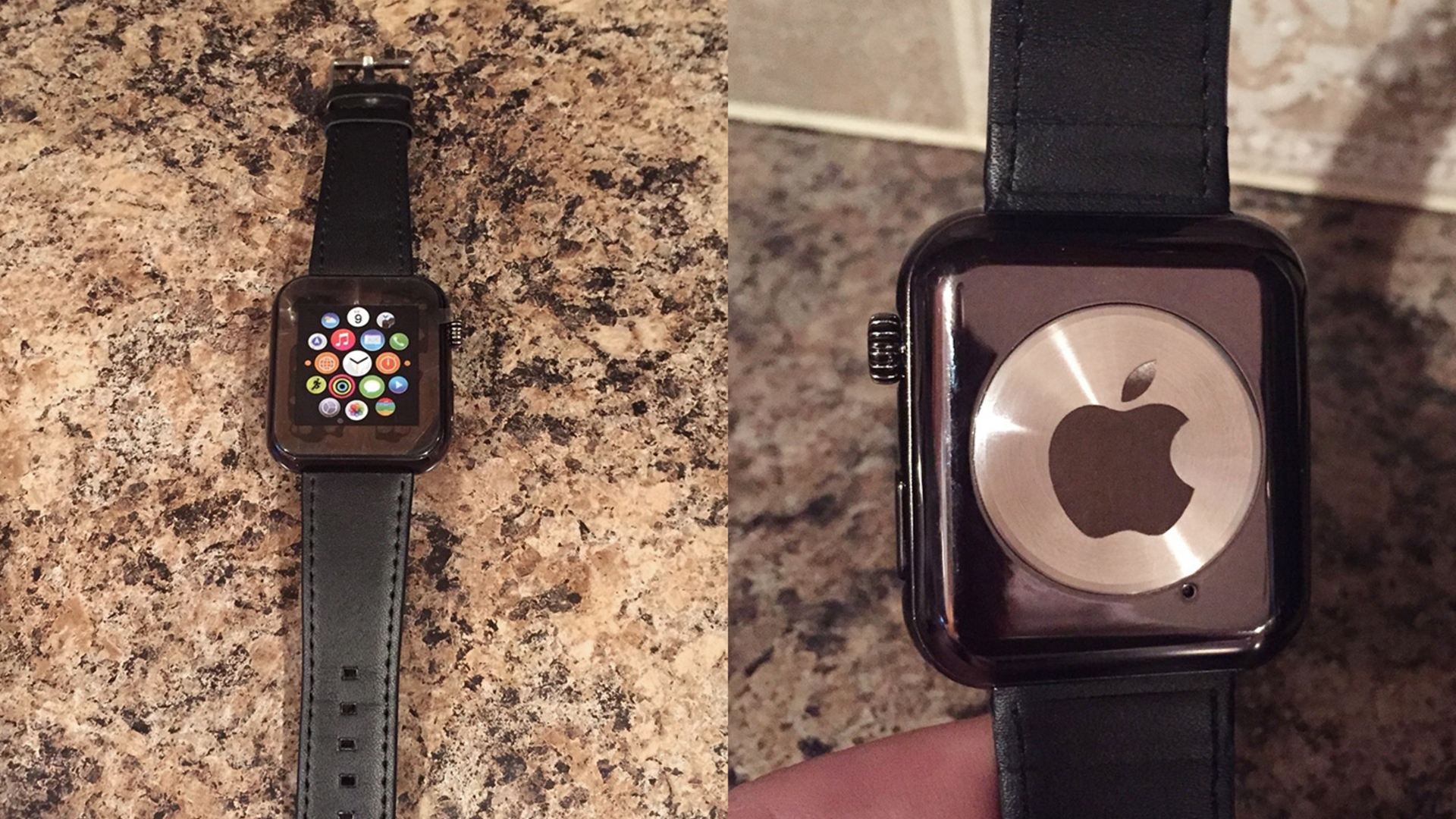 Logo anstelle der Sensoren: Diese Apple Watch ist offensichtlich nicht echt