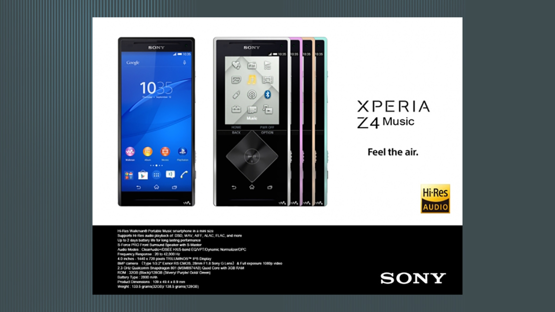 Das Sony Xperia Z4 Music könnte ein kompakter Ableger des Xperia Z4 werden