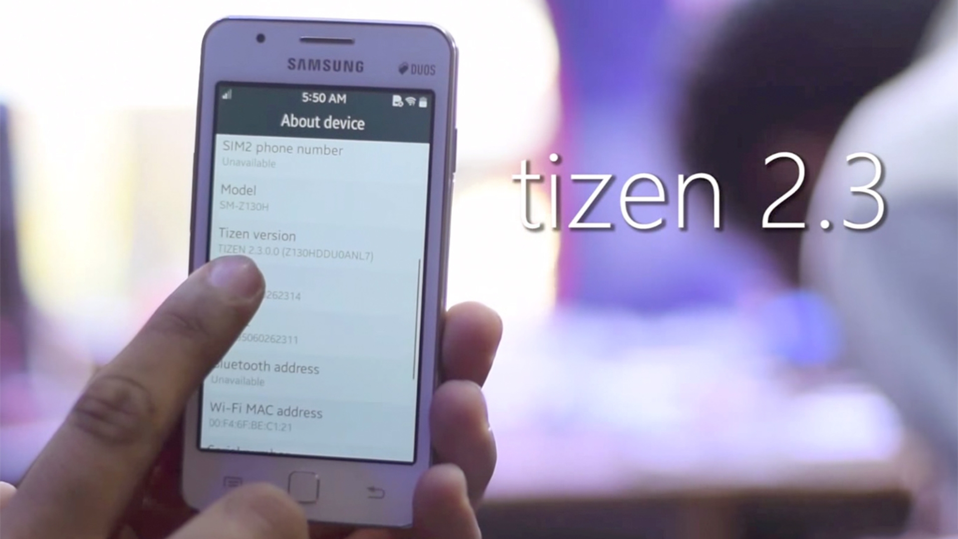 Mit Tizen sind Farben und Icons auf dem Samsung Z1 konfigurierbar