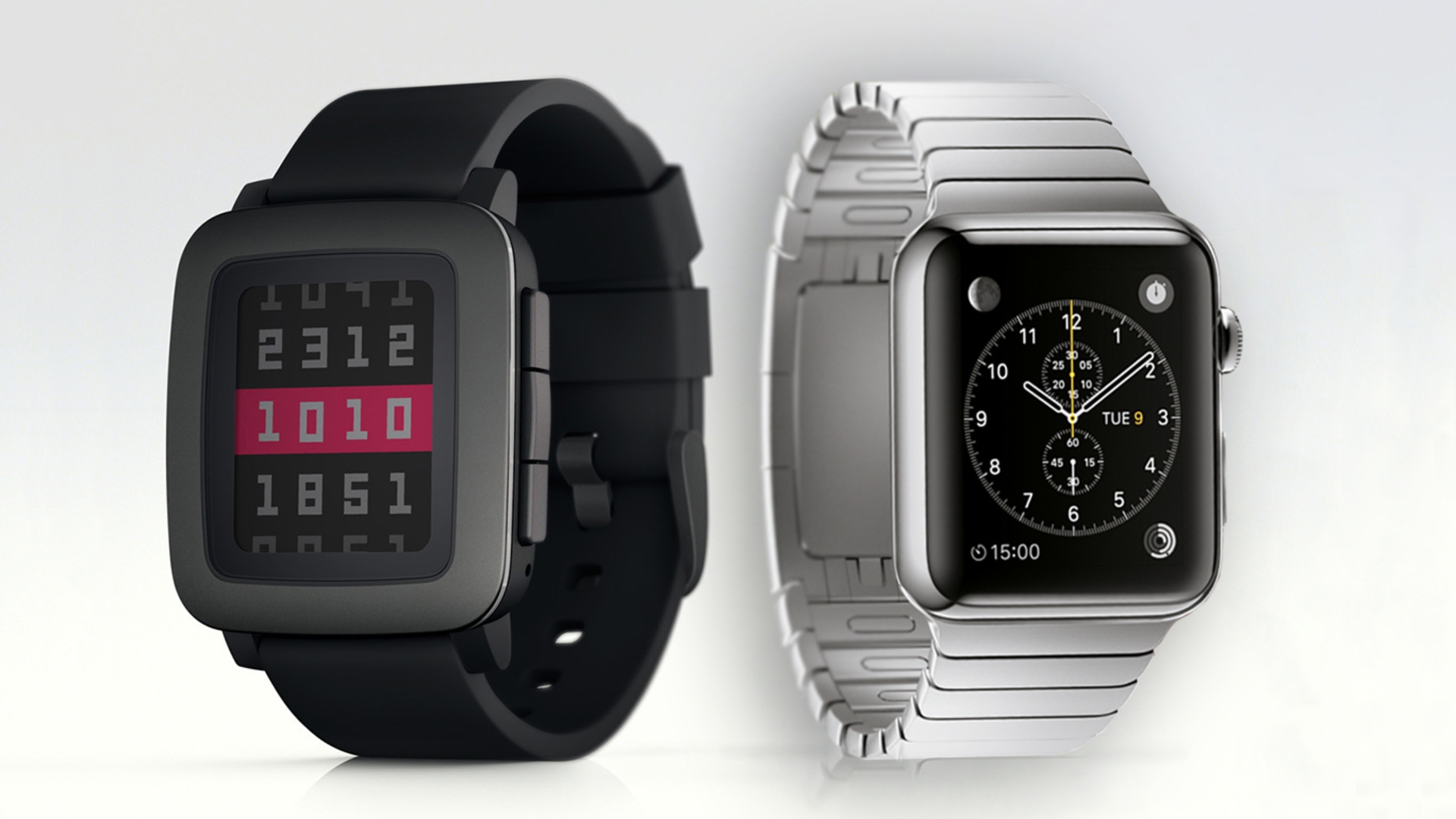Pebble Time vs. Apple Watch Pebble Time vs. Apple Watch