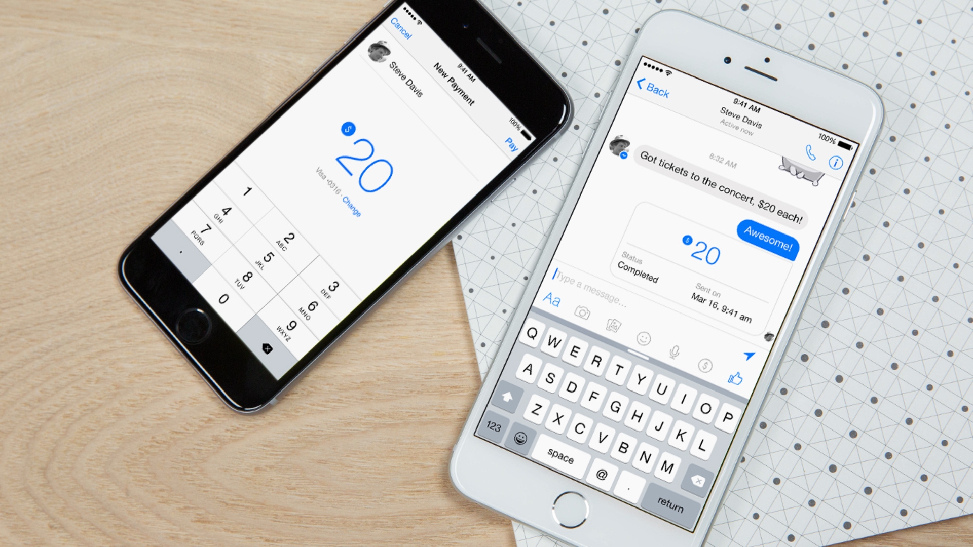 Facebook Messenger Geld-Versand