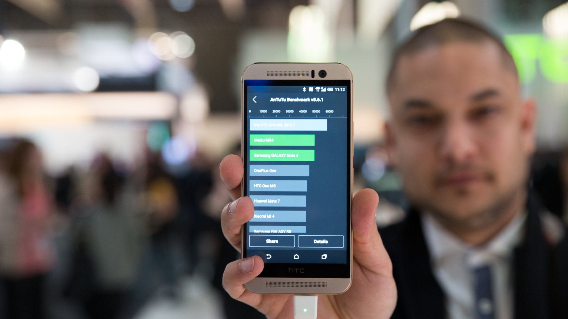 Das HTC One M8 liefert im Antutu-Benchmark kein überraschendes Ergebnis. Das HTC One M8 liefert im Antutu-Benchmark kein überraschendes Ergebnis.