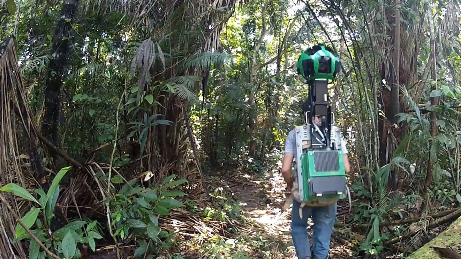 Mithilfe der Trekker-Kameras sind viele Bilder des Amazons für Google Street View entstanden Mithilfe der Trekker-Kameras sind viele Bilder des Amazons für Google Street View entstanden