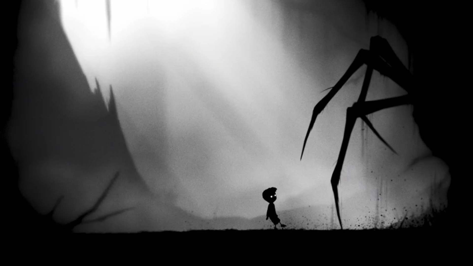 Limbo ist vollständig in Graustufen gehalten Limbo ist vollständig in Graustufen gehalten