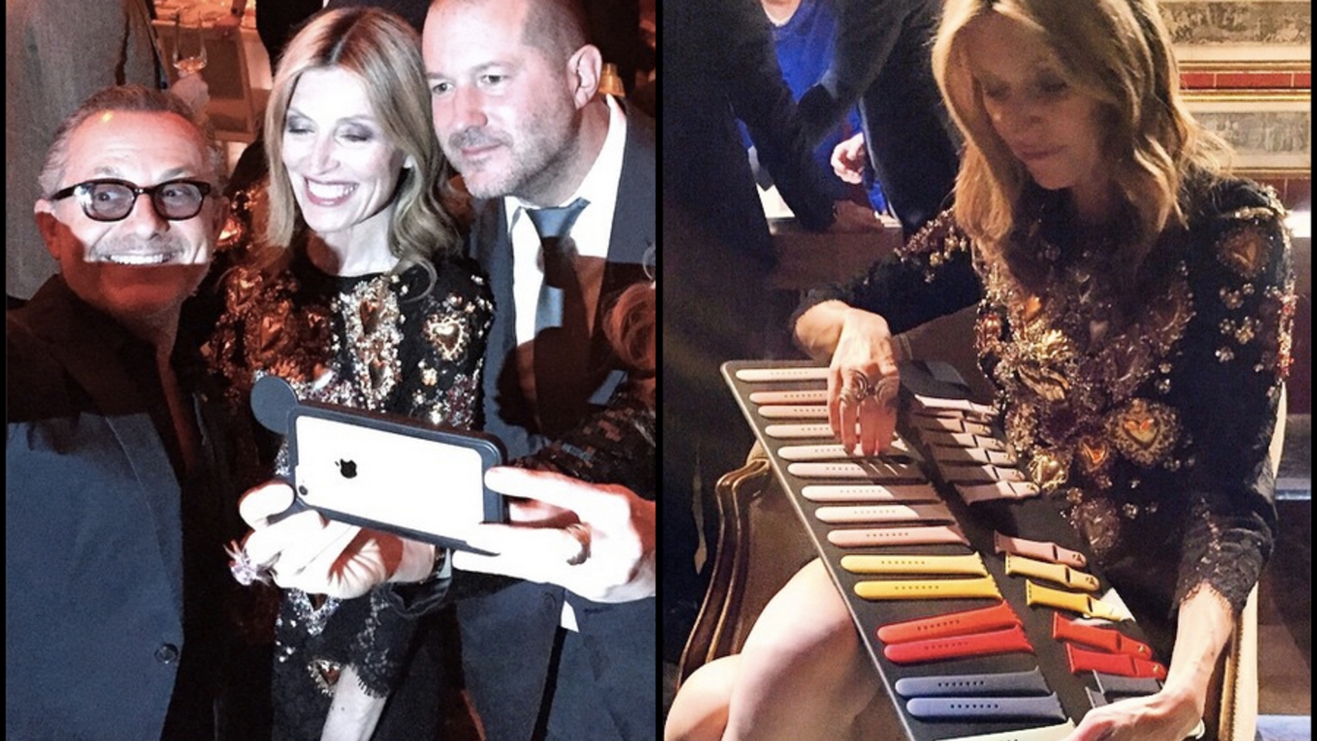 Umberta Gnutti Beretta hat die Qual der Apple Watch-Armband-Wahl – und ein Erinnerungsfoto mit Jony Ive Umberta Gnutti Beretta hat die Qual der Apple Watch-Armband-Wahl – und ein Erinnerungsfoto mit Jony Ive