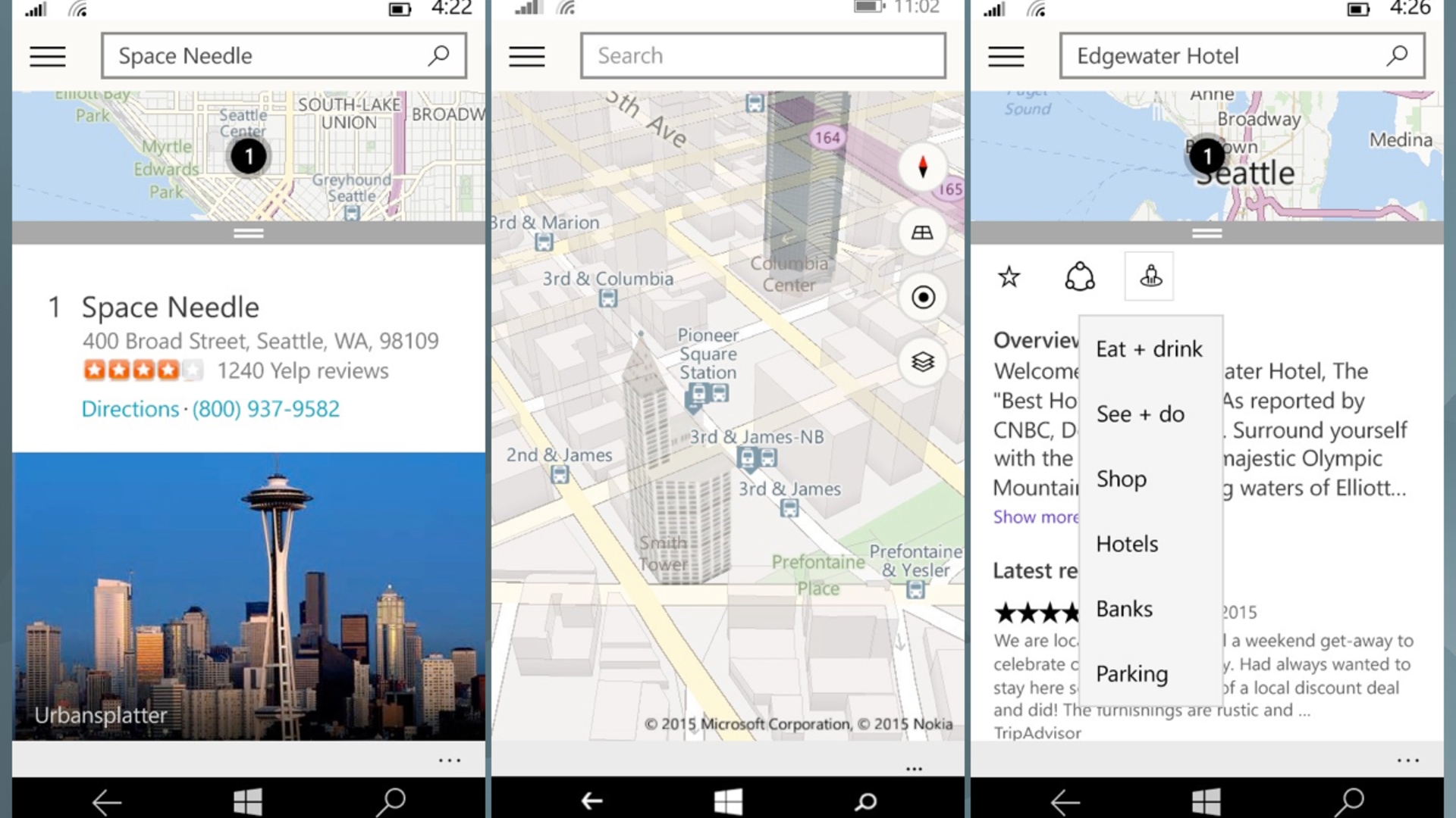 So sieht die neue Maps-App von Windows 10 aus