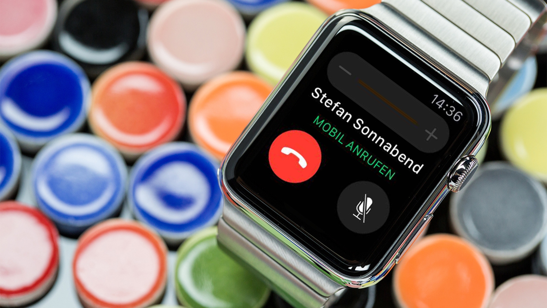 Anrufe schaltet Ihr auf der Apple Watch durch Handauflage stumm