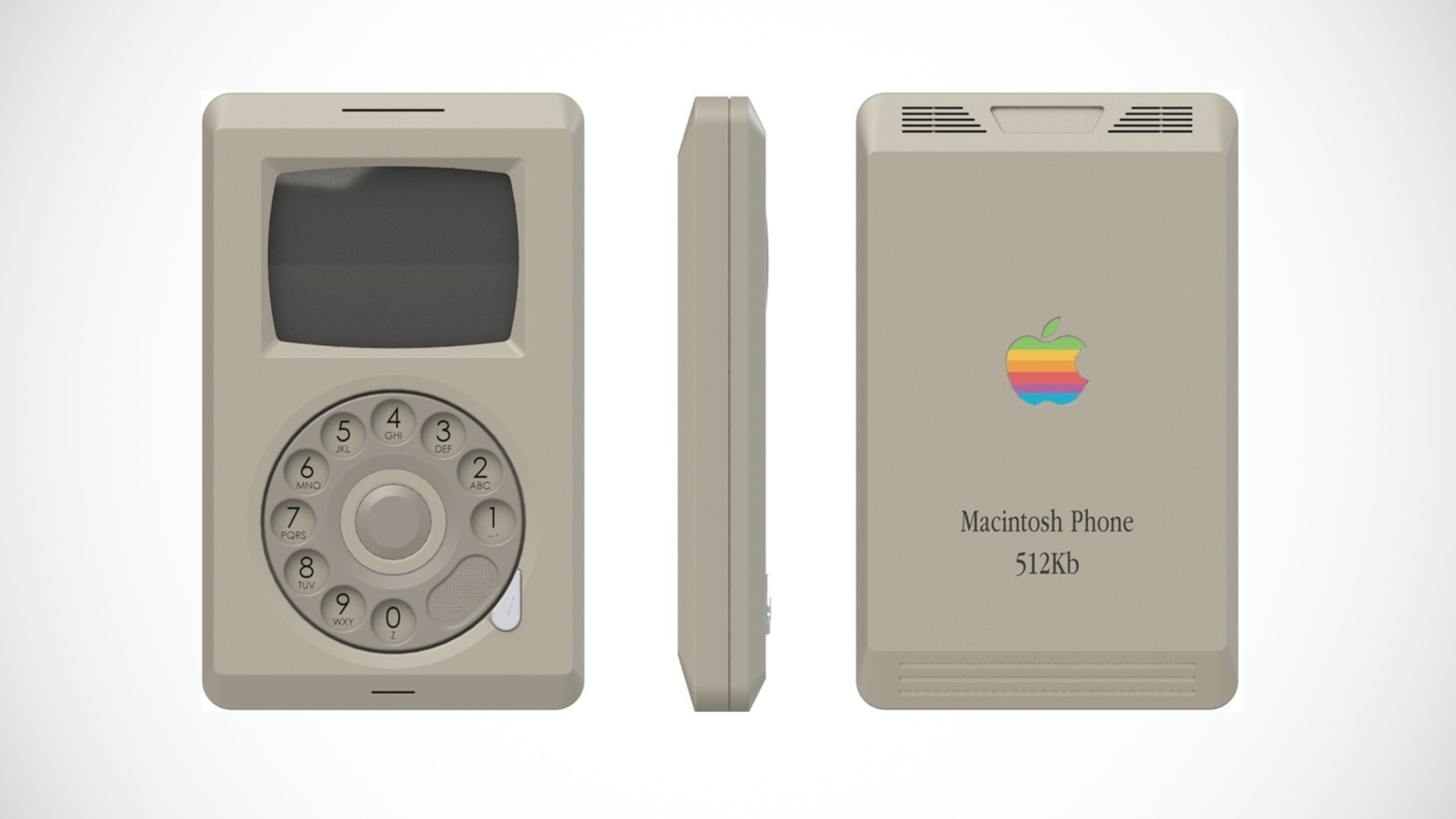 Hätte so ein iPhone zur Zeit des Macintosh von 1984 ausgesehen? Hätte so ein iPhone zur Zeit des Macintosh von 1984 ausgesehen?