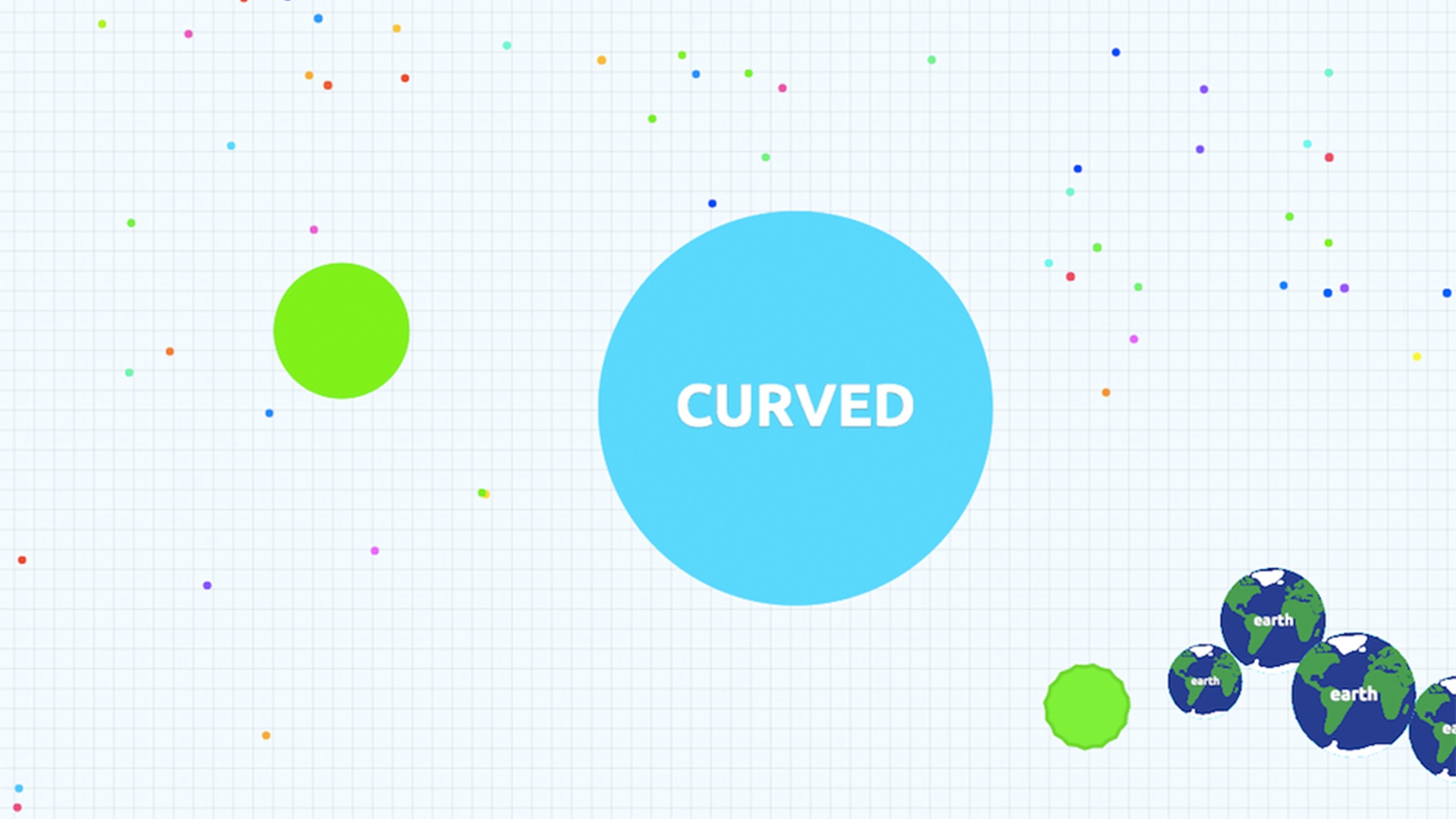 Größer als die Erde: die CURVED-Zelle in Agar.io