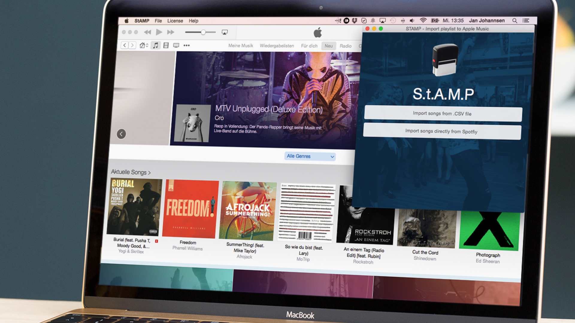 S.t.A.M.P importiert Spotify-Playlisten in Apple Music. S.t.A.M.P importiert Spotify-Playlisten in Apple Music.