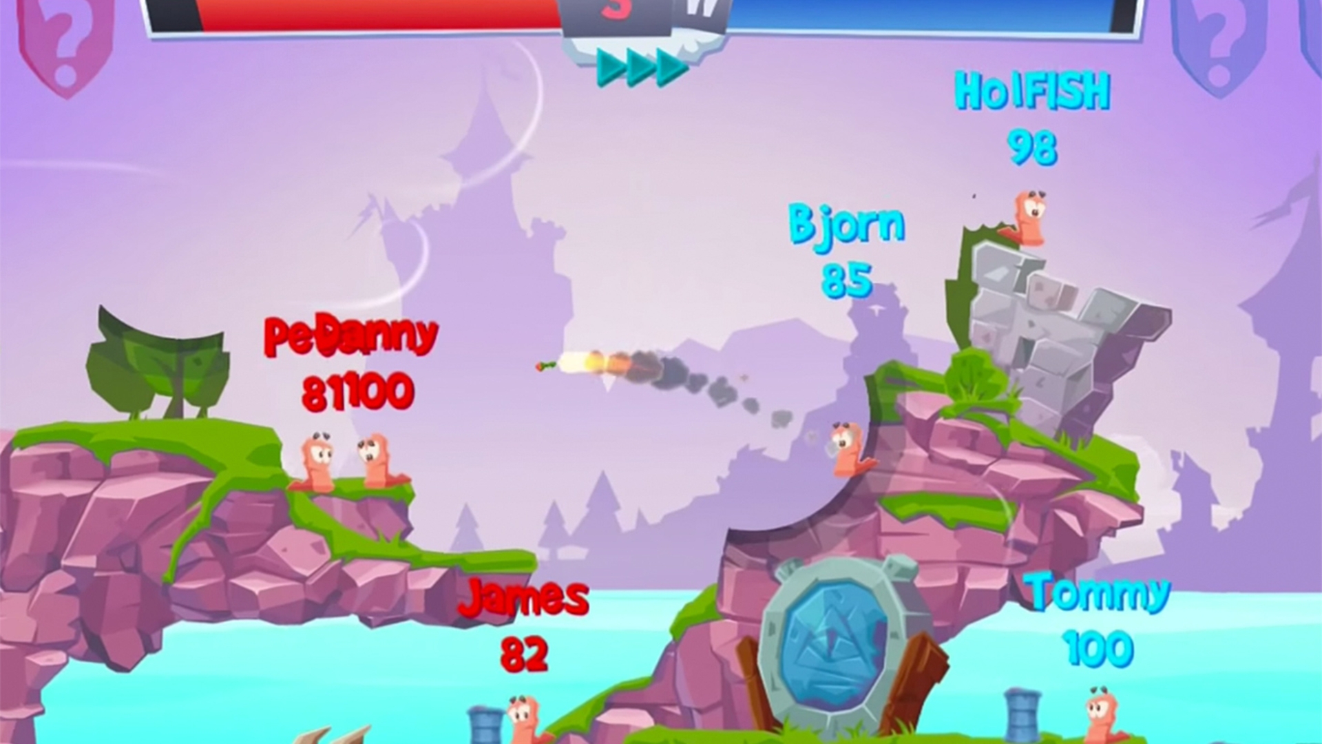 Worms 4 mobile