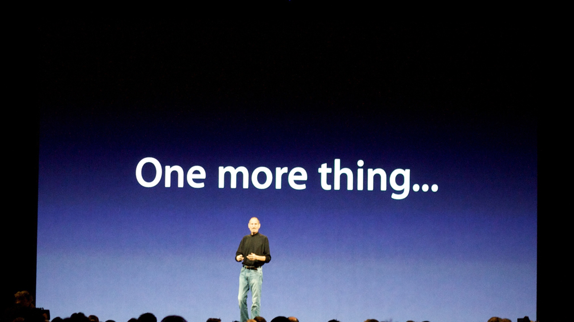 one more thing one more thing