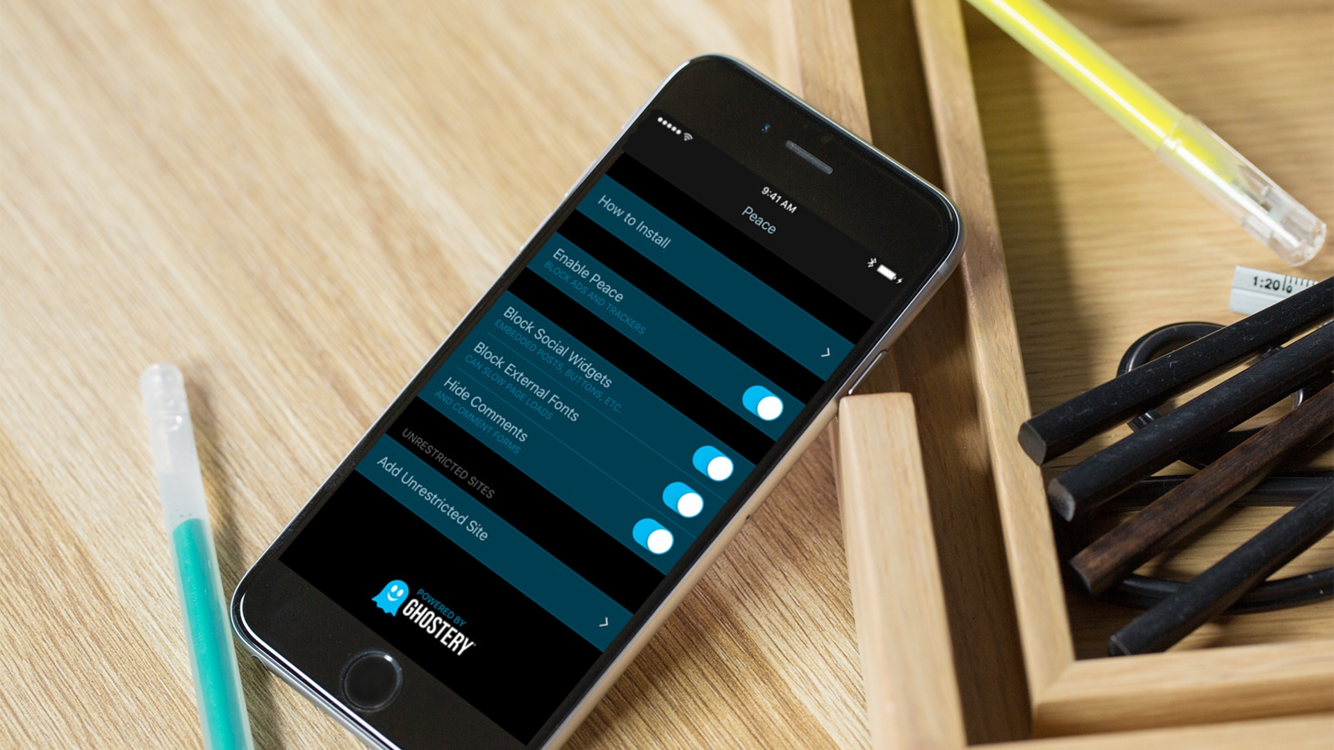 Peace, iOS 9, Ad-Blocker Peace, iOS 9, Ad-Blocker