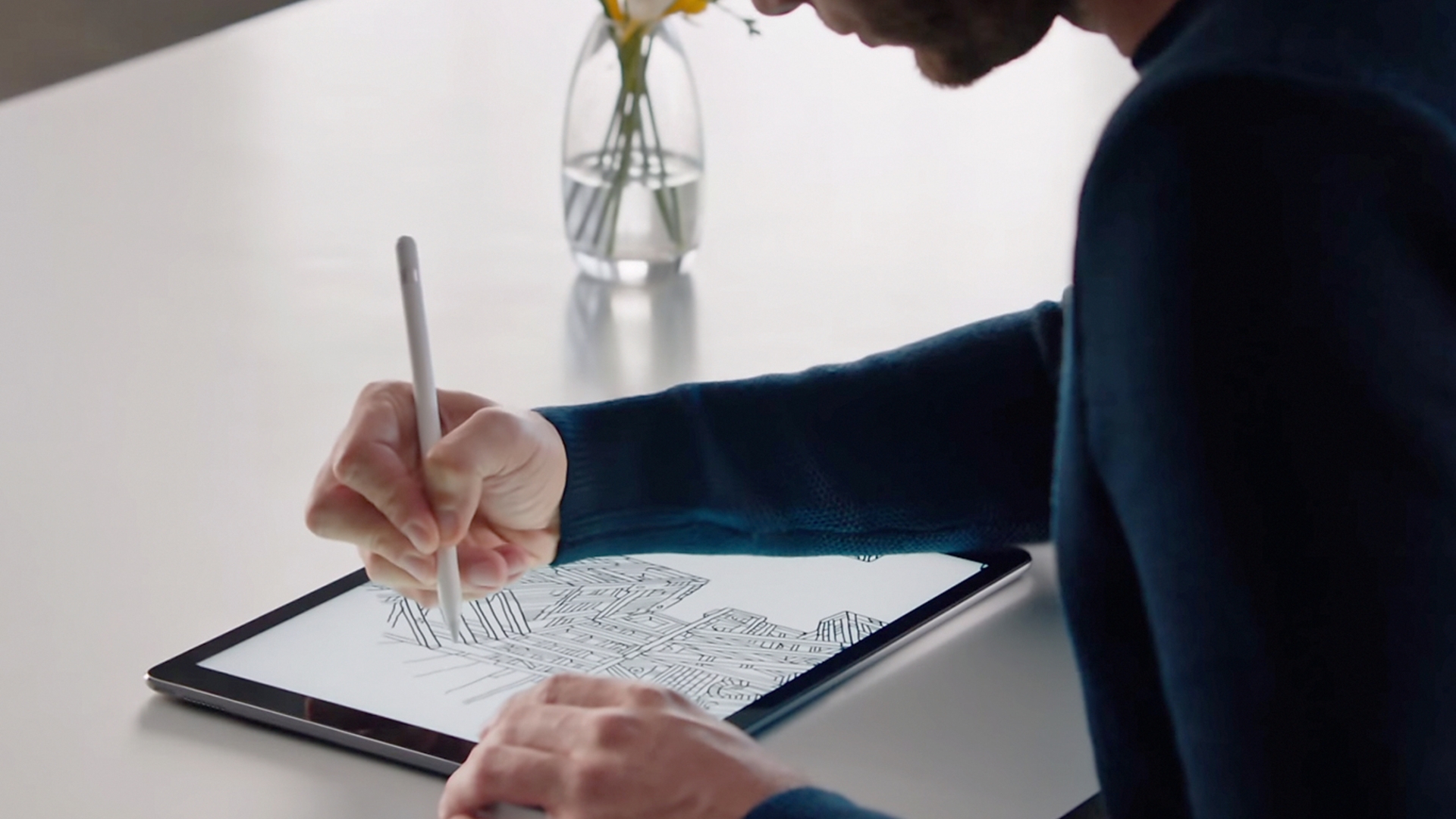 Apple Pencil auf dem iPad Pro