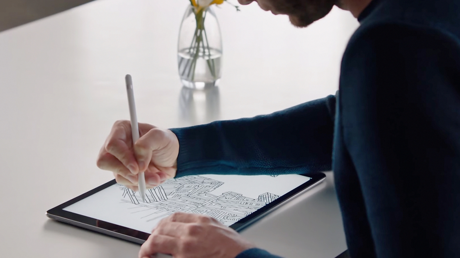 Apple Pencil auf dem iPad Pro Apple Pencil auf dem iPad Pro