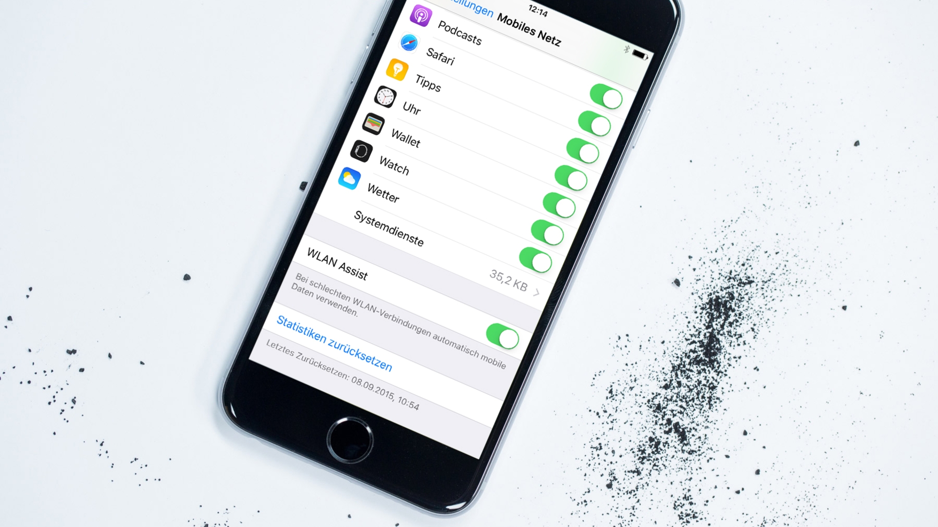 Der WLAN-Assist überbrückt ein WLAN mit schlechter Internetverbindung über das mobile Datennetz. Der WLAN-Assist überbrückt ein WLAN mit schlechter Internetverbindung über das mobile Datennetz.