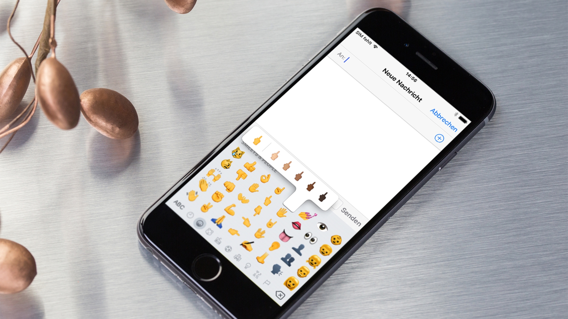 iOS 9.1: Jetzt mit Stinkefinger-Emojis in der Tastatur.