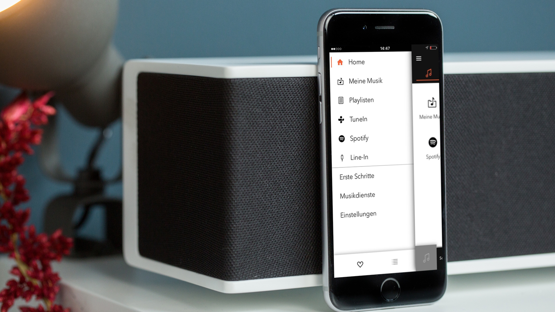 Die Raumfeld-Soundbar mit Companion-App Die Raumfeld-Soundbar mit Companion-App