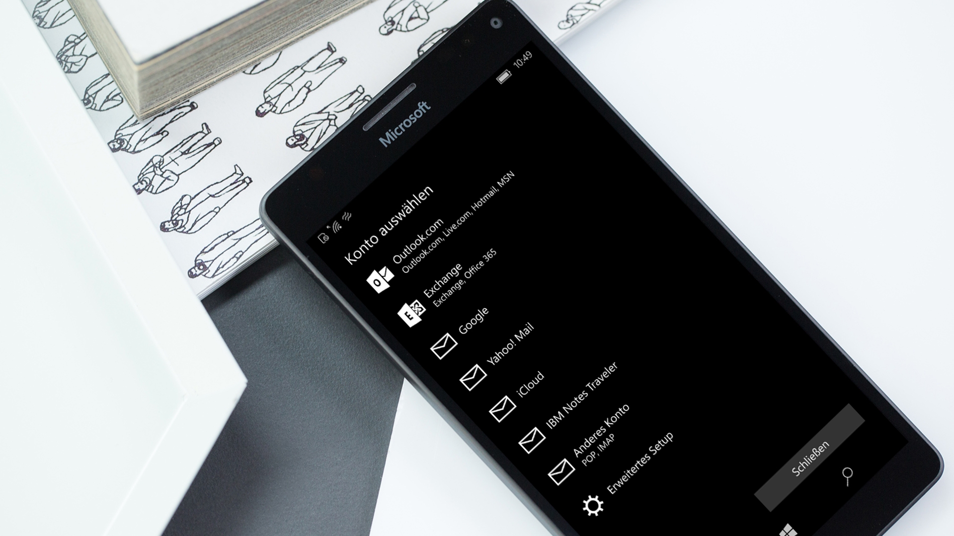 Windows 10 Mobile unterstütz viele Kontotypen. Windows 10 Mobile unterstütz viele Kontotypen.