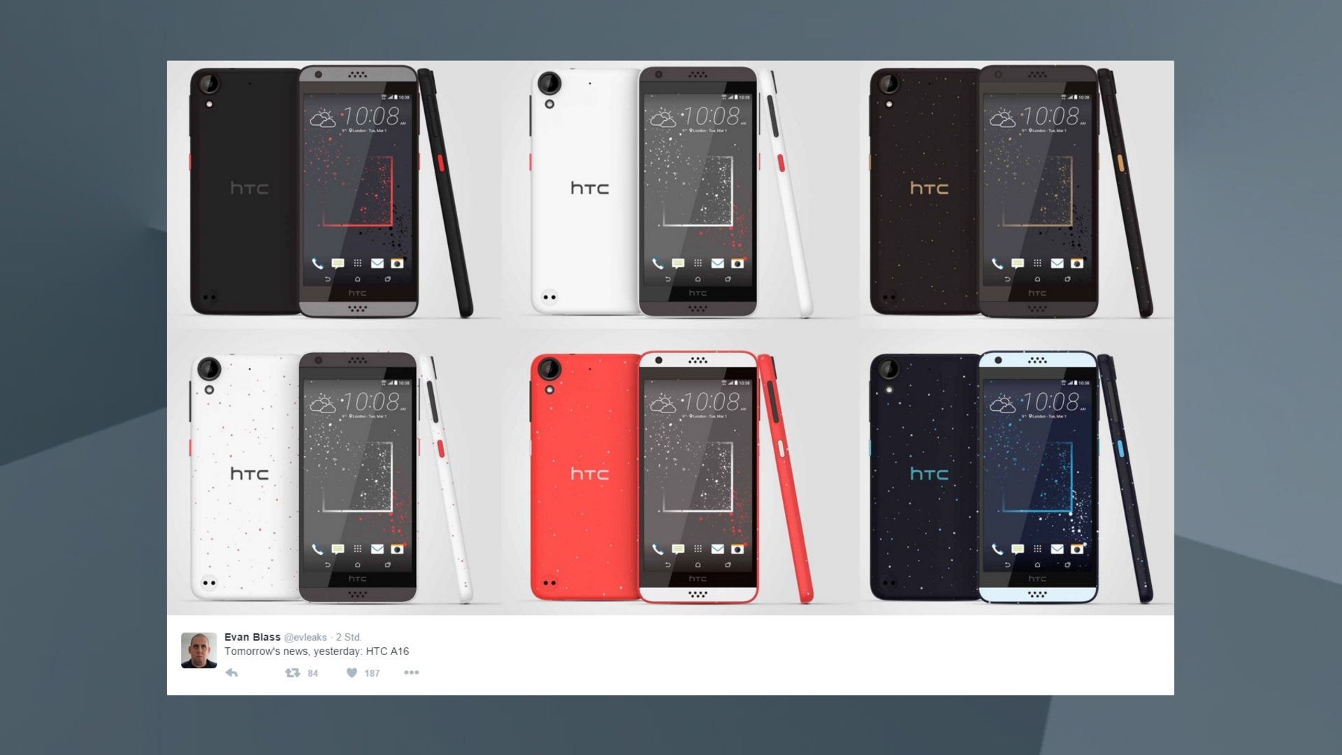 HTC One A16 evleaks twitter HTC One A16 evleaks twitter
