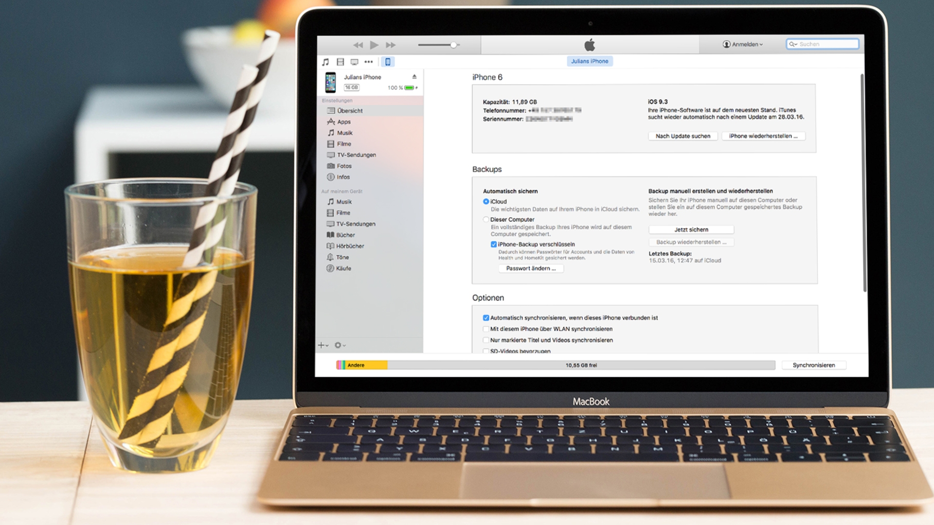 Über iTunes legt Ihr ein Backup an und könnt auch iOS-Updates installieren. Über iTunes legt Ihr ein Backup an und könnt auch iOS-Updates installieren.