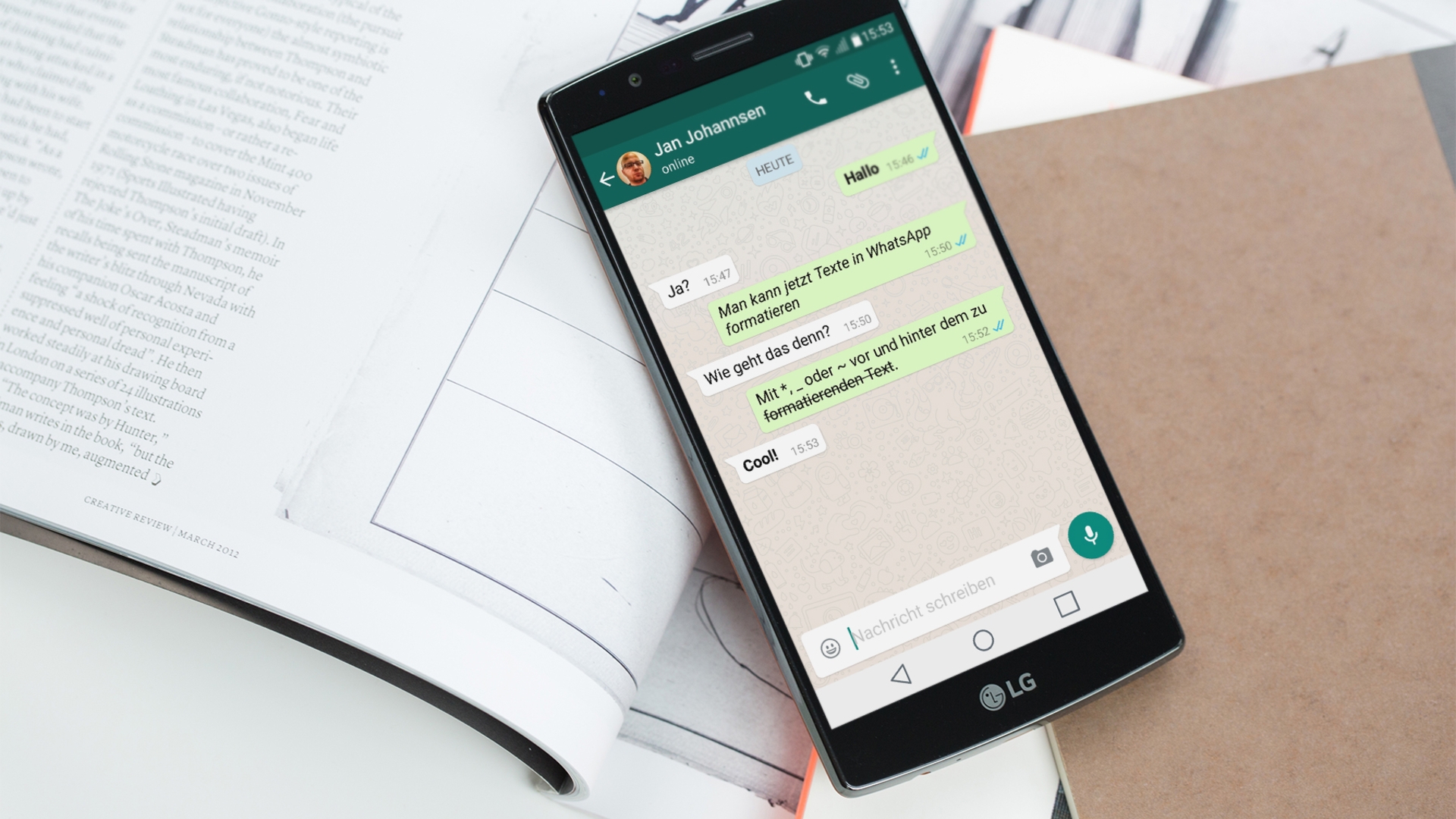 WhatsApp: So sehen formatierte Texte aus. WhatsApp: So sehen formatierte Texte aus.