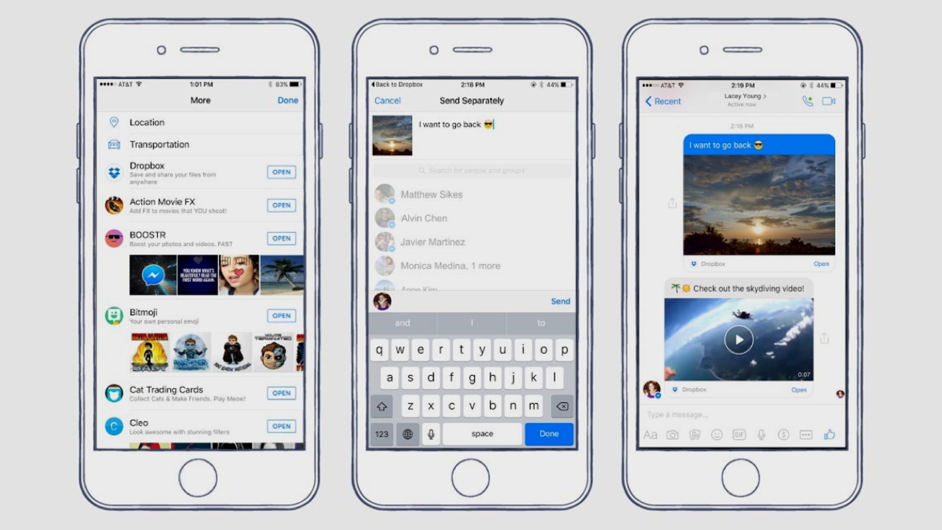 Facebook Messenger Dropbox Integration