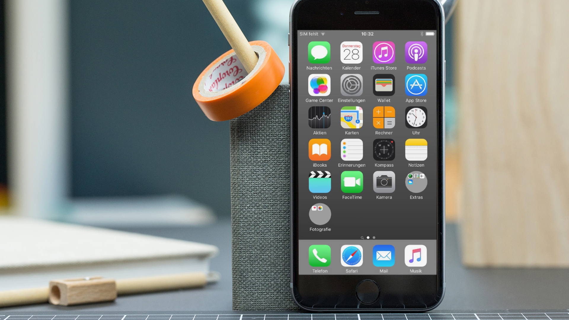 iOS runde Ordner iPhone 6s iPhone 6s auf Arbeitsfläche