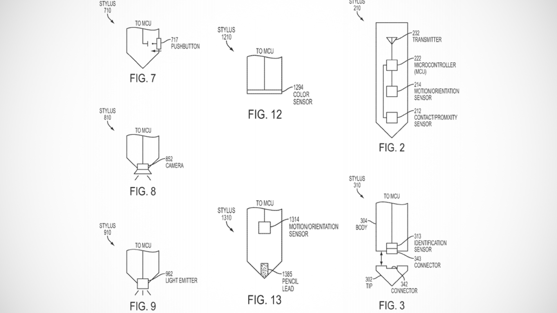 Apple Pencil Intelligent Stylus Patent USPTO