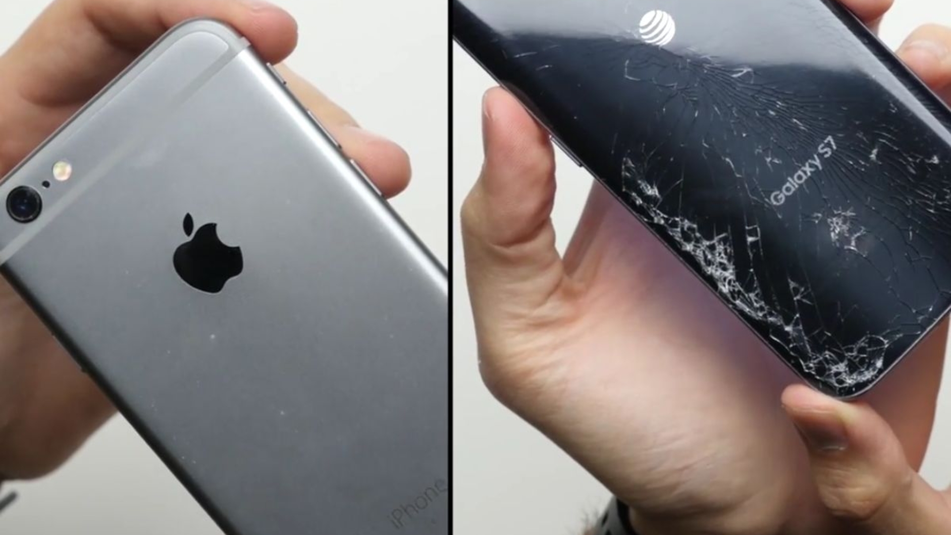 Droptest: iPhone 6s vs. Galaxy S7 Droptest: iPhone 6s vs. Galaxy S7