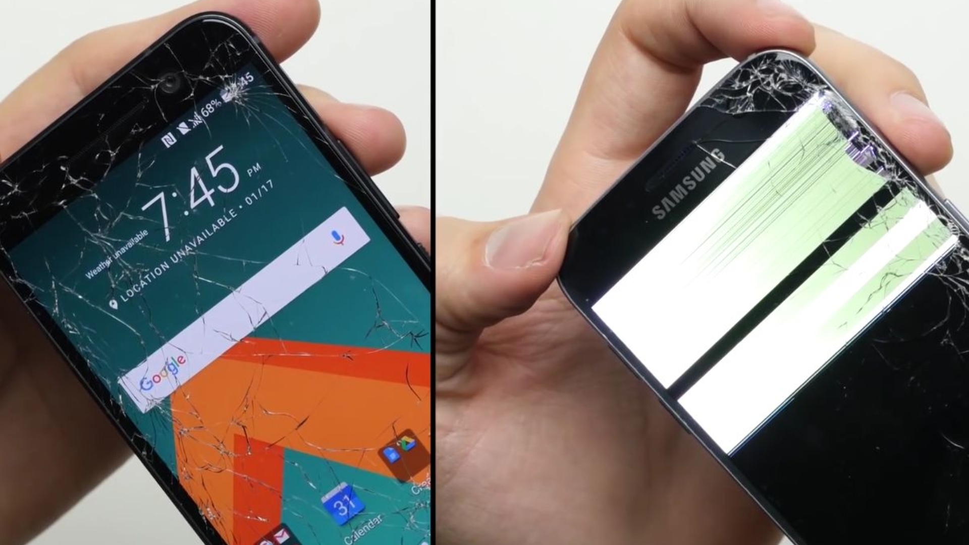 HTC 10 vs. Samsung Galaxy S7 Edge Droptest