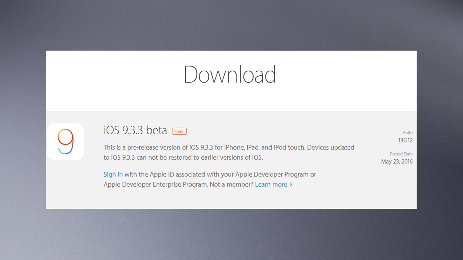 iOS Beta 933 Apple iOS Beta 933 Apple