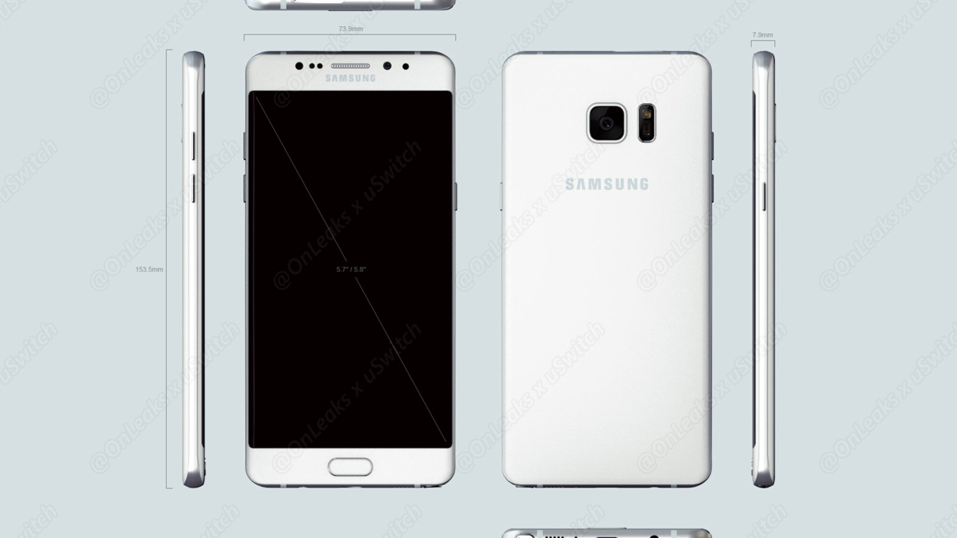 Galaxy Note 7 Render Twitter OnLeaks