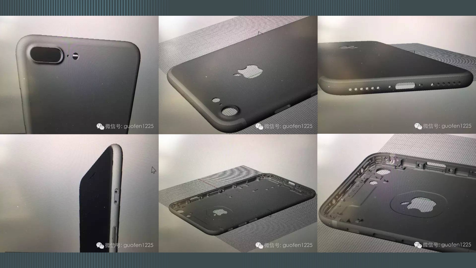 iPhone 7 3D Modell Leak Collage