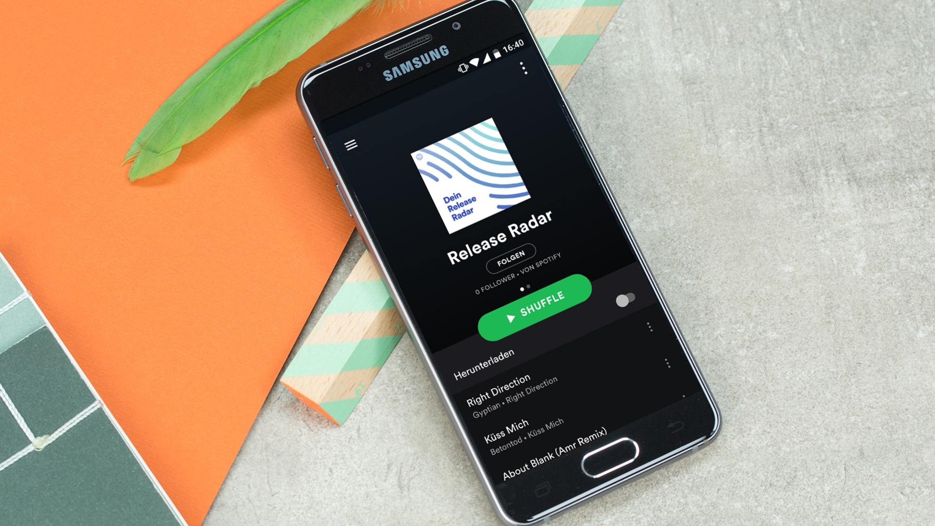Samsung Spotify Screenshot Samsung Spotify Screenshot