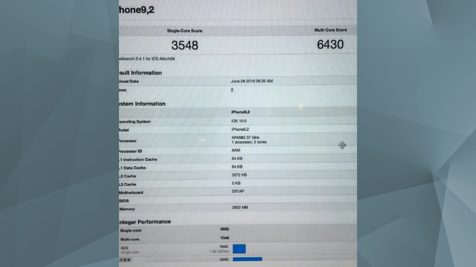 iPhone 7 Plus Benchmark 3 GB RAM Twitter Steve Hemmerstoffer