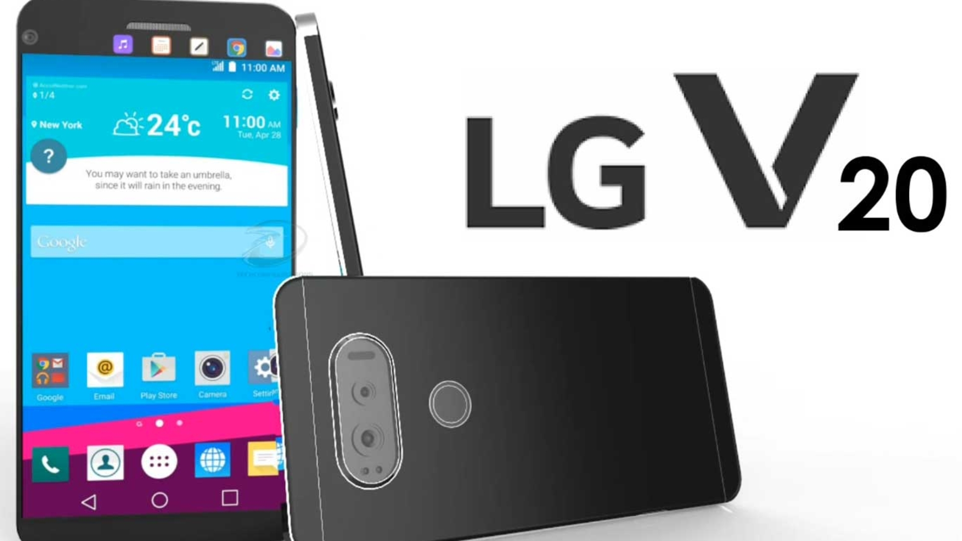 LG V20 Design Render Konzept