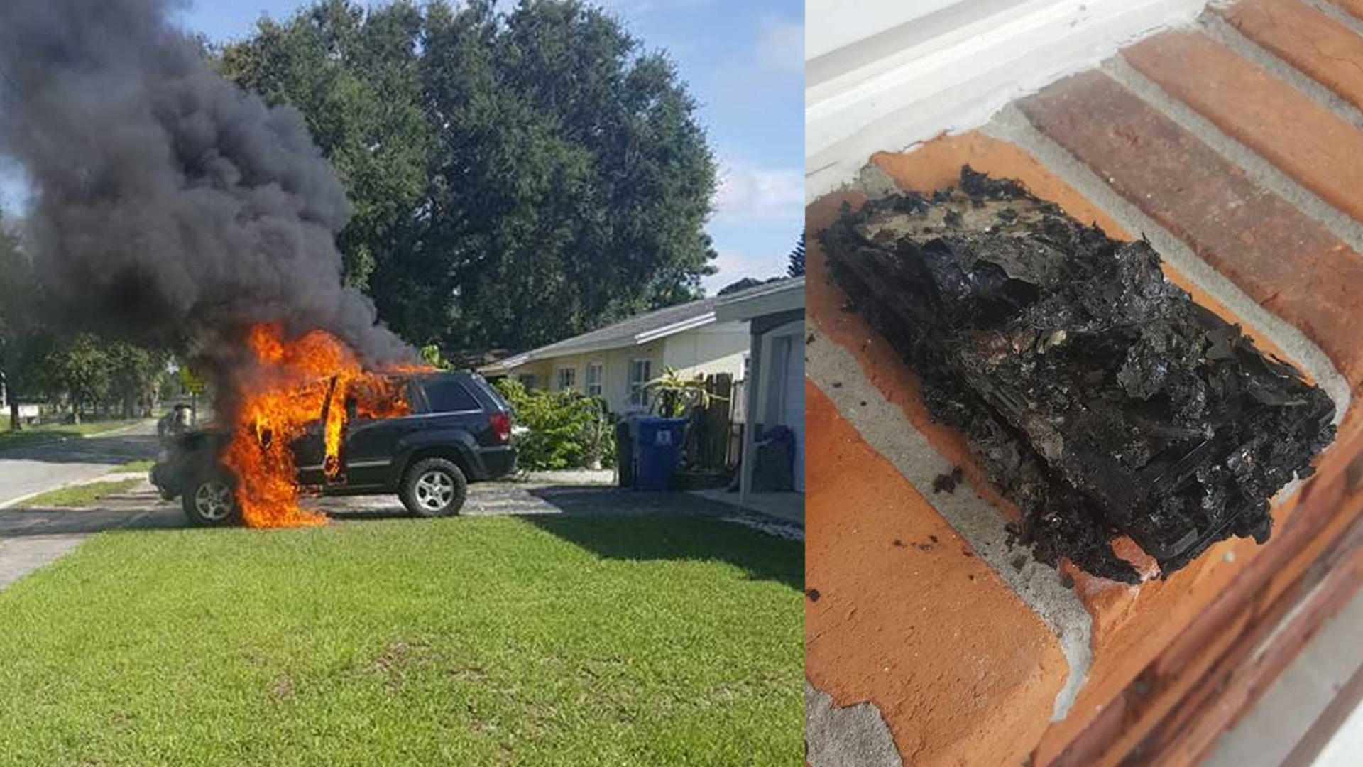 Galaxy Note 7 Jeep Explodierender Akku Galaxy Note 7 Jeep Explodierender Akku